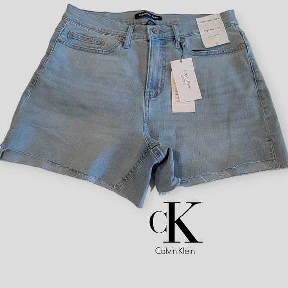 New with Tag Calvin Klein Jeans Women's High Rise  Denim Short  Size  30 - Picture 1 of 13